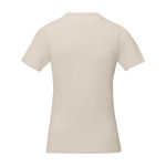 Maglietta da donna a maniche corte in cotone 160g/m2 Elevate Life color sabbia seconda vista posteriore