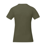 Maglietta da donna a maniche corte in cotone 160g/m2 Elevate Life color verde oliva seconda vista posteriore