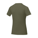 Maglietta da donna a maniche corte in cotone 160g/m2 Elevate Life color verde oliva terza vista posteriore