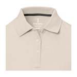 Polo da donna a maniche corte in piqué 200 g/m2 Elevate Life color sabbia vista dettaglio 1