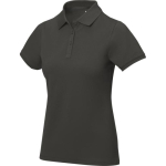 Polo da donna a maniche corte in piqué 200 g/m2 Elevate Life color antracite