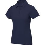Polo da donna a maniche corte in piqué 200 g/m2 Elevate Life color blu mare
