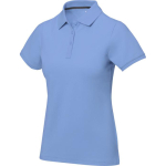 Polo da donna a maniche corte in piqué 200 g/m2 Elevate Life color azzurro