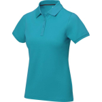 Polo da donna a maniche corte in piqué 200 g/m2 Elevate Life color azzurro pastello