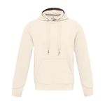 Felpa unisex in maglia con cappuccio 300 g/m2 Elevate Life color sabbia seconda vista frontale