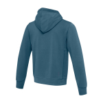 Felpa unisex in maglia con cappuccio 300 g/m2 Elevate Life color azzurro ciano terza vista posteriore
