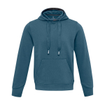 Felpa unisex in maglia con cappuccio 300 g/m2 Elevate Life color azzurro ciano seconda vista frontale
