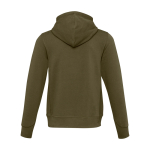 Felpa unisex in maglia con cappuccio 300 g/m2 Elevate Life color verde oliva seconda vista posteriore