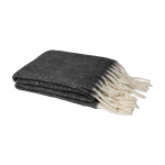 Coperta extra morbida e calda in poliestere riciclato 125 x 150 cm color nero