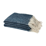Coperta extra morbida e calda in poliestere riciclato 125 x 150 cm color blu scuro