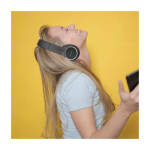Cuffie wireless con cancellazione del rumore Prixton Live Pro color nero immagine stile di vita