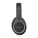 Cuffie wireless con cancellazione del rumore Prixton Live Pro color nero vista laterale