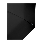 Ombrello manuale RPET 21” in poliestere pongee con manico in legno Ø99 color nero vista dettaglio 2