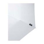 Ombrello manuale RPET 21” in poliestere pongee con manico in legno Ø99 color bianco vista dettaglio 2