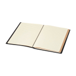 Block notes ricaricabile copertina in plastica riciclata e 2 taccuini A5 color grigio seconda vista