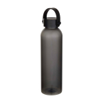 Borraccia in plastica riciclata con manico in silicone sul tappo 630ml color nero