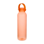 Borraccia in plastica riciclata con manico in silicone sul tappo 630ml color arancione