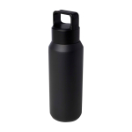 Borraccia in acciaio inox riciclato adatta a bevande gassate 600ml color nero
