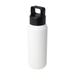 Borraccia in acciaio inox riciclato adatta a bevande gassate 600ml color bianco