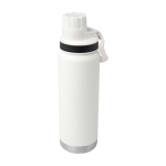 Borraccia ecologica a doppia parete con tappo a vite antigoccia 700ml color bianco