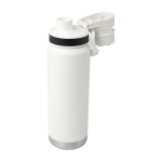 Borraccia ecologica a doppia parete con tappo a vite antigoccia 700ml color bianco terza vista