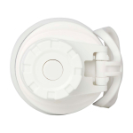 Borraccia ecologica a doppia parete con tappo a vite antigoccia 700ml color bianco quarta vista