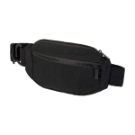 Borsa a tracolla in materiale riciclato con ampio scomparto principale color nero