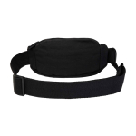 Borsa a tracolla in materiale riciclato con ampio scomparto principale color nero seconda vista posteriore