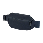 Borsa a tracolla in materiale riciclato con ampio scomparto principale color blu mare