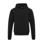 Felpa sportiva unisex elasticità integrata 350g/m2 Elevate Life color nero seconda vista frontale