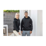 Felpa sportiva unisex elasticità integrata 350g/m2 Elevate Life color nero immagine stile di vita