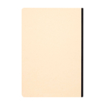 Taccuino con copertina morbida in canna da zucchero e RPET A5 a righe color nero seconda vista posteriore