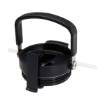 Tazza take away in acciaio inox riciclato con coperchio 900ml color nero vista dettaglio 1