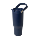 Tazza take away in acciaio inox riciclato con coperchio 900ml terza vista frontale