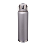 Borraccia in acciaio inox riciclato a doppia parete tappo a vite 650ml color grigio