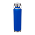 Borraccia in acciaio inox riciclato a doppia parete tappo a vite 650ml color blu reale