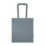 Tote bag in cotone riciclato e RPET 7L 140 g/m2 color grigio terza vista frontale