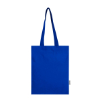 Tote bag in cotone riciclato e RPET 7L 140 g/m2 color blu reale seconda vista frontale