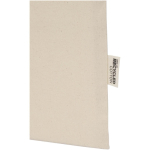 Tote bag in cotone riciclato e RPET 7L 140 g/m2 color naturale terza vista