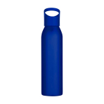Borraccia in acciaio inox riciclato a parete singola 650ml color blu seconda vista frontale