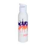 Borraccia in acciaio inox riciclato a parete singola 650ml color bianco