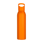 Borraccia in acciaio inox riciclato a parete singola 650ml color arancione seconda vista frontale
