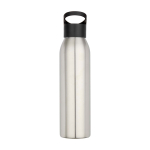Borraccia in acciaio inox riciclato a parete singola 650ml color grigio chiaro seconda vista frontale