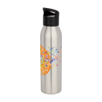 Borraccia in acciaio inox riciclato a parete singola 650ml color grigio chiaro
