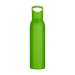 Borraccia in acciaio inox riciclato a parete singola 650ml color verde fluorescente seconda vista frontale