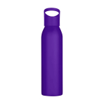 Borraccia in acciaio inox riciclato a parete singola 650ml color viola seconda vista frontale