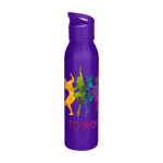 Borraccia in acciaio inox riciclato a parete singola 650ml color viola