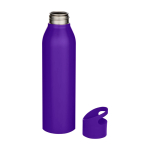 Borraccia in acciaio inox riciclato a parete singola 650ml color viola seconda vista