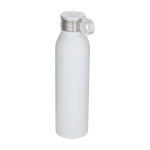 Borraccia in acciaio inox riciclato con manico rotondo 650ml color bianco