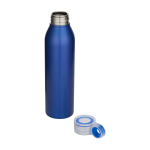 Borraccia in acciaio inox riciclato con manico rotondo 650ml color blu reale seconda vista
